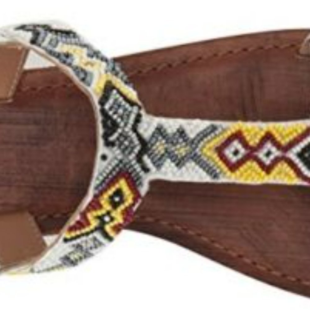 NEW Freebird By Steven Women's Juno Flat Sandal, White Multi, Size 39,38, 40.